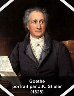 Portrait de Goethe en 1828 par J.K. Stieler