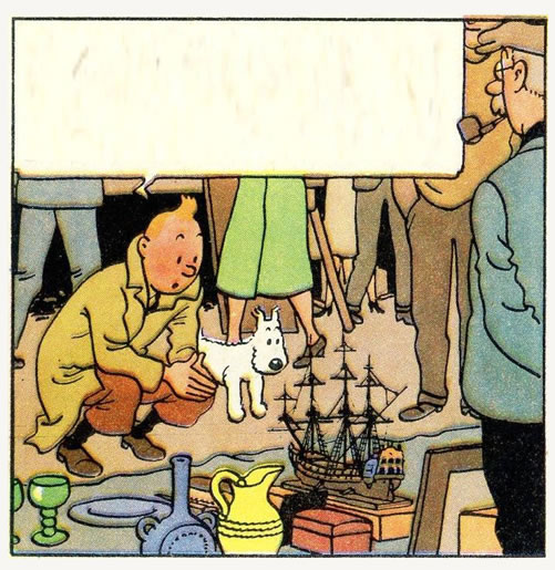 Hergé - Le Secret de la Licorne - Tintin au Vieux Marché
