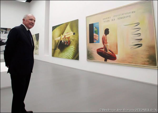 François Pinault au vernissage de l'exposition ArtLovers © BestImage, Jean-François Ottonello - Nice Matin