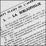 Ménippe : La Bibliophilie (1928)