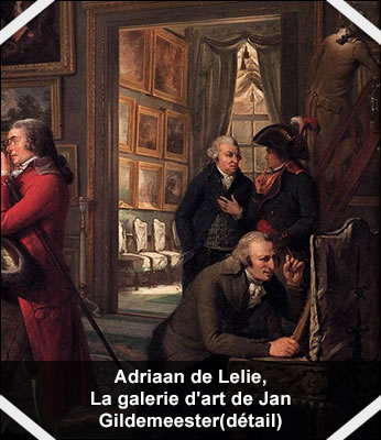 Adriaan de Lelie, La galerie d'art de Jan Gildemeester(détail)