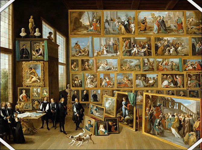 Teniers le Jeune, L'archiduc Léopold Wilhelm de Habsbourg  et sa collection  à Bruxelles (vers 1650-1652), Musée d'histoire de l'art de Vienne