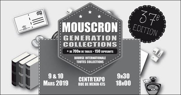 Salon Génération Collections à Mouscron les 9 et 10 mars 2019