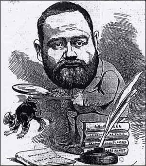 Émile Zola par André Gill (1876)